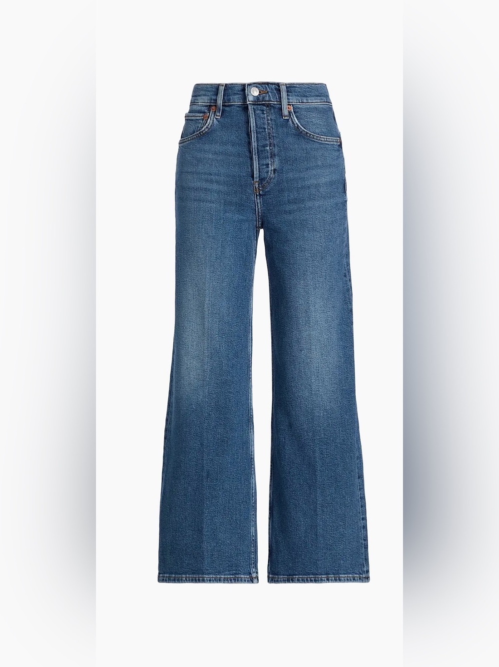RE/DONE High Rise Wide Leg Crop